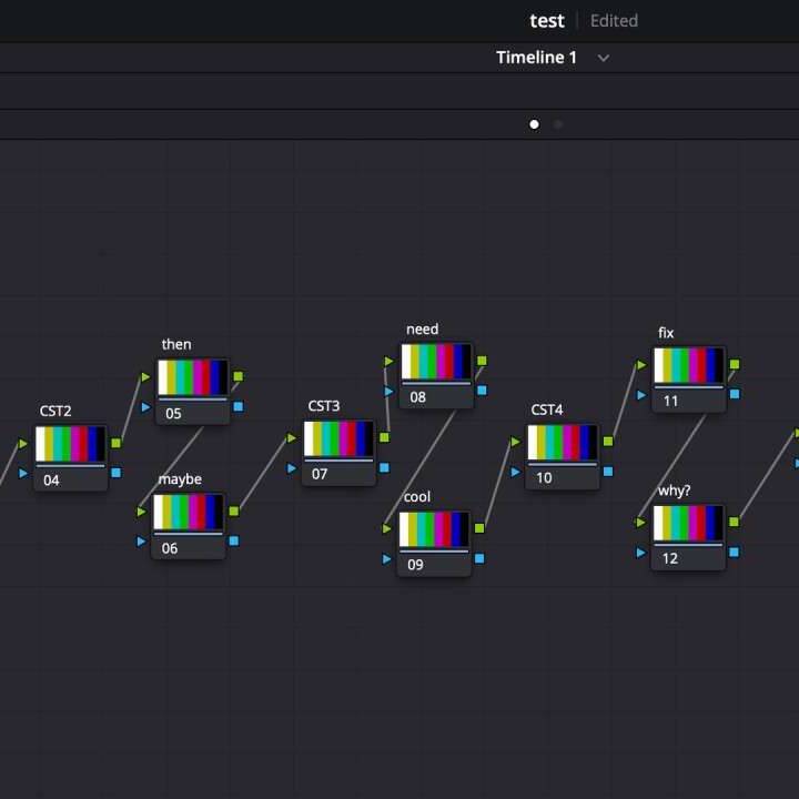 DaVinci Resolve color space transform node tree for professional color management