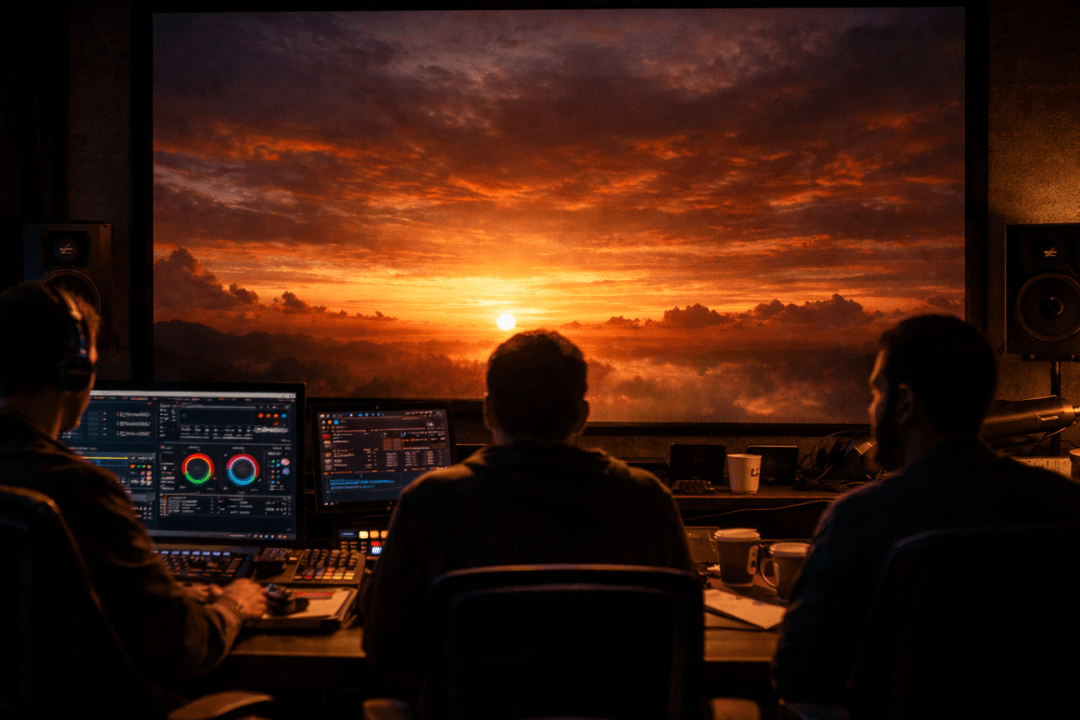 Post-production finishing workflow built around trust, collaboration, color, sound, and final delivery
