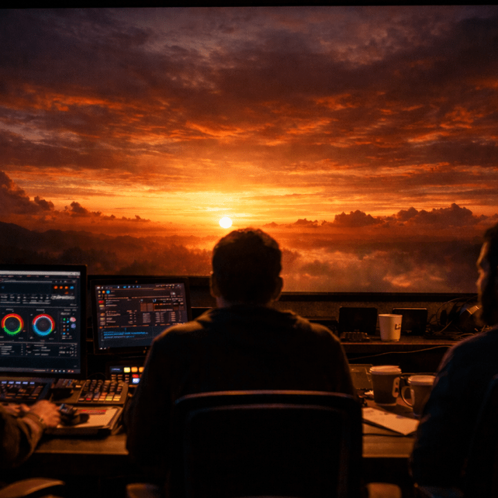 Post-production finishing workflow built around trust, collaboration, color, sound, and final delivery