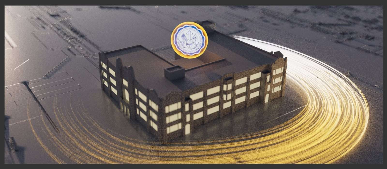 Night render concept for Final Stage Post House